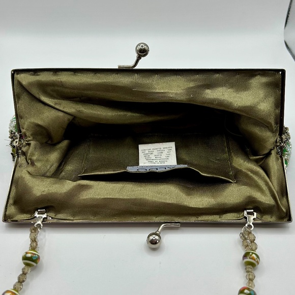 Aldo⎪Vintage Beaded Floral Satin Evening Bag - Picture 12 of 14
